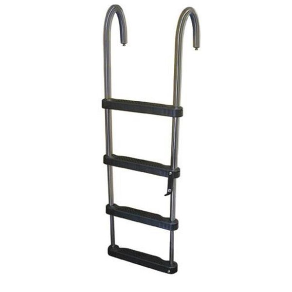 Jif Marine JIF Marine EJZ4 4 Step Removable Telescoping Pontoon Ladder EJZ4